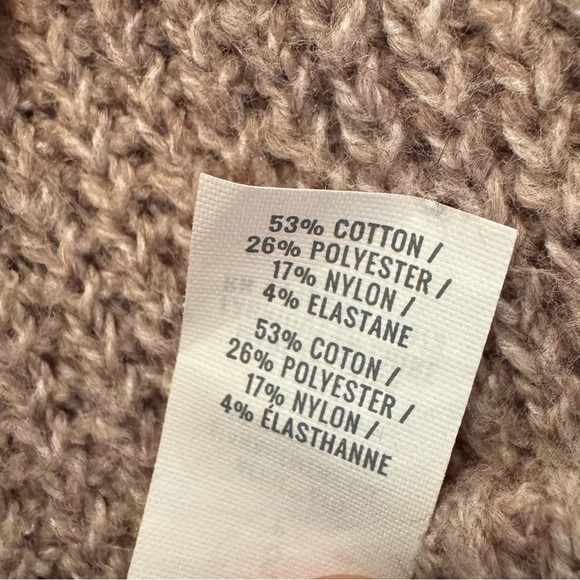 Aerie Cozyup Funnel Neck Taupe Sweater Dress size Small - Picture 7 of 10